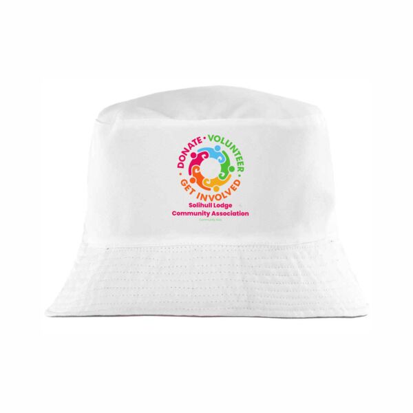 Solihull Lodge Bucket Hat White Thumbnail